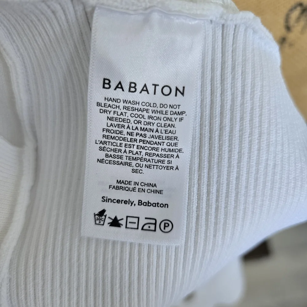 Babaton Sculpt Knit White Greek Tank - Picture 10 of 10